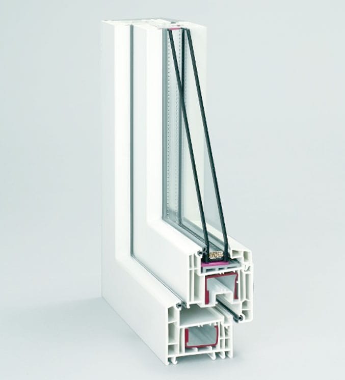 Secțiune profil Rehau Euro-Design 70